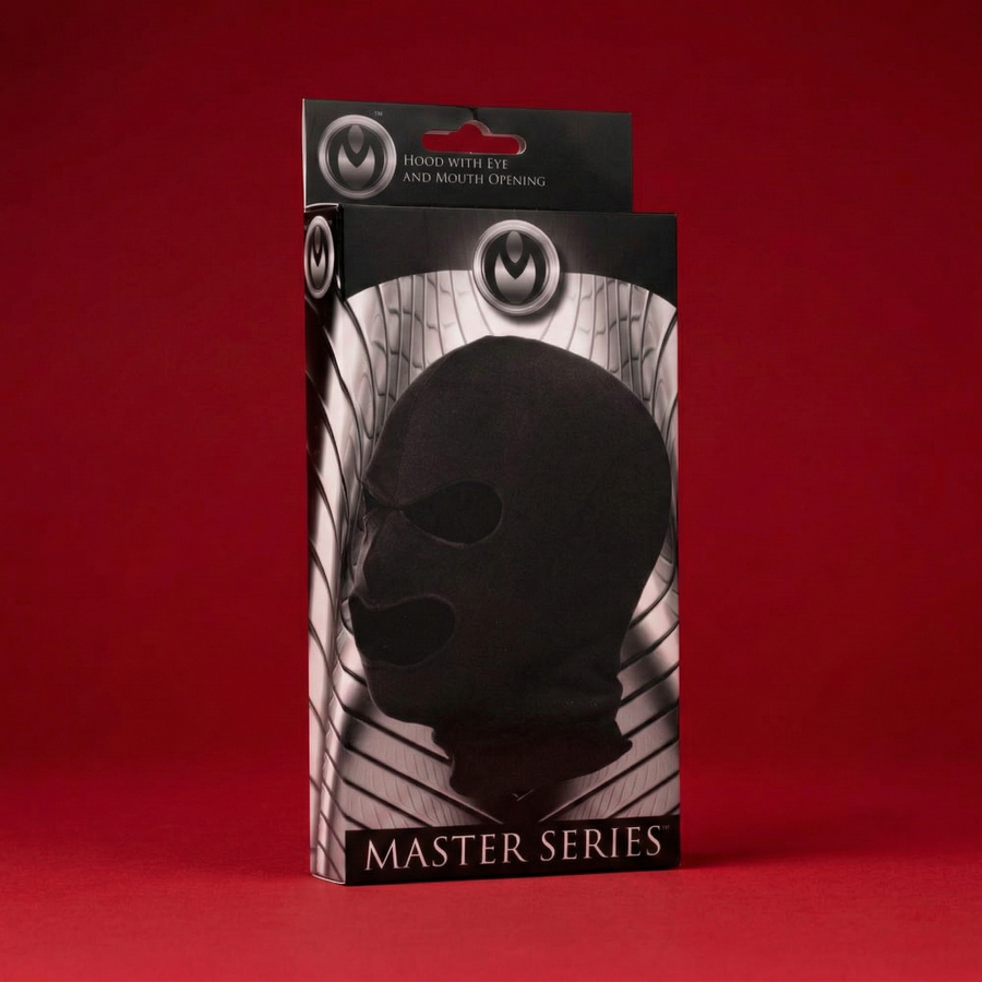Master Series Facade Spandex Hood with Eye and Mouth Holes Black
