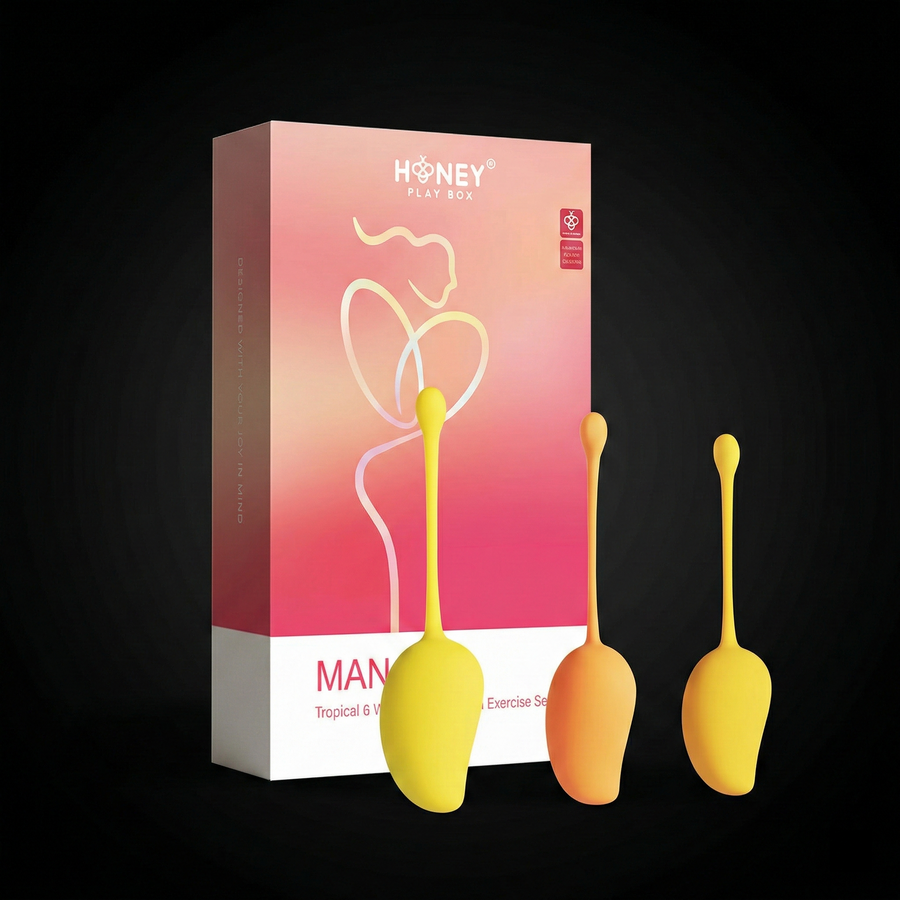 Honey Play Box Mango Tropical Weighted Kegel Ball 6-Piece Exercise Set Assorted Color