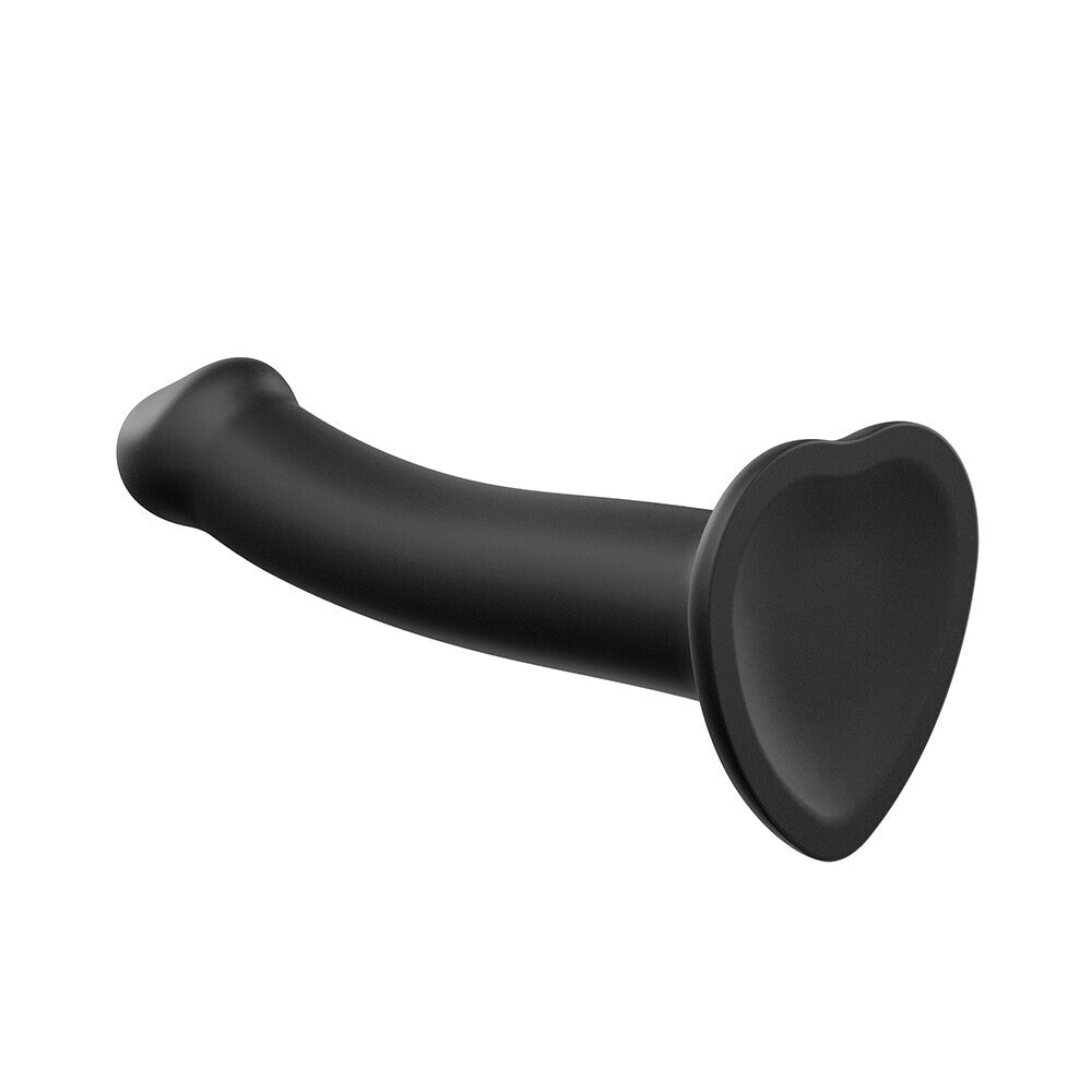 Strap On Me Silicone Dual Density Bendable Dildo Medium Black