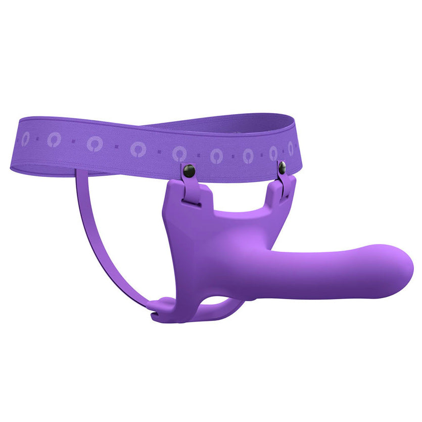 Zoro Silicone Strap on System With Waistbands Purple 5.5 Inch